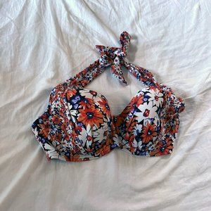 Floral Bikini Top with Underwire